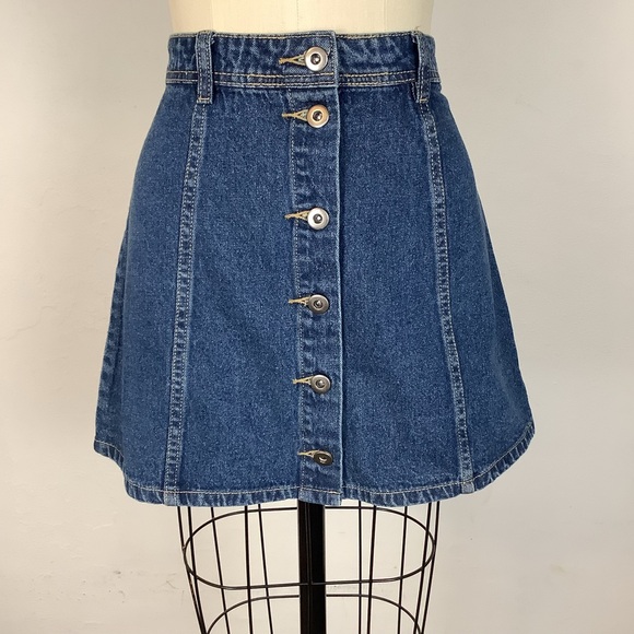 Denim Mini Skirt - PRINCESS POLLY 4 - Picture 1 of 5